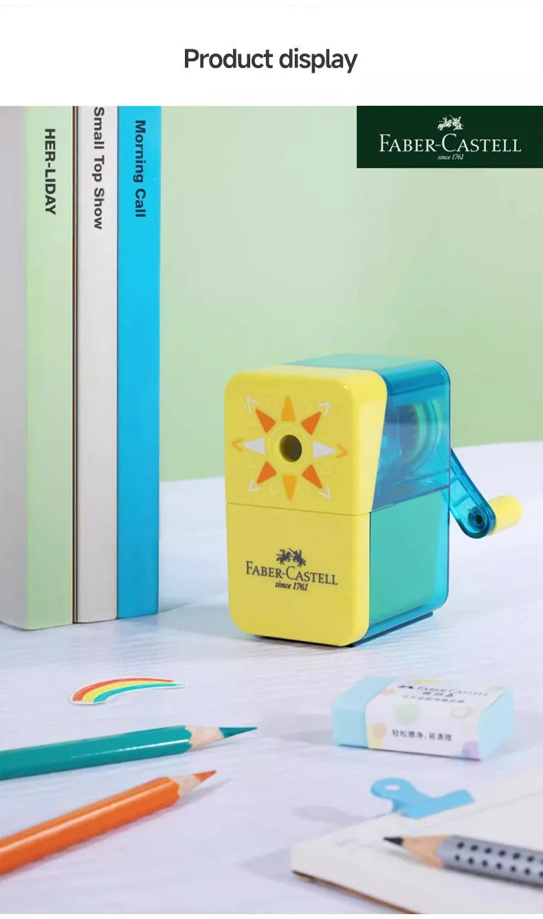 Faber-Castell Pencil Sharpener Automatically Enters Lead Hand-cranked Multi-gear Desktop Rotary Student School Stationery