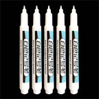 0.7/1.0/1.5/3.0mm White Marker Pens Oily Waterproof Permanent Paint Markers For Wood Plastic Leather Glass Stone Metal Supplies