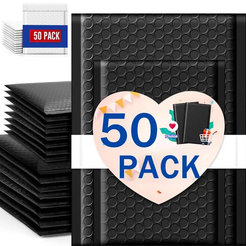 50-10PCS Bubble Mailers Wholesale White Foam Bubble Envelope Bag Adhesive Waterproof Shipping Bag Thickened Envelope Packing Bag
