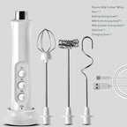 Frother Electric Milk Mixer Drink Foamer Coffee Egg Beater Whisk Latte Stirrer Stonego Baking Kitchen Accessories