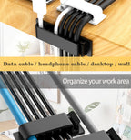 Cable Organizer Self Adhesive Cable Clips USB Cable Management Clamp Car Home Desk Wall Cord Holder Charging Wire Winder Manager