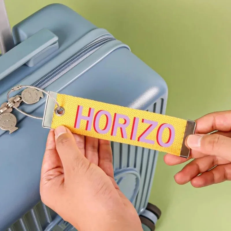 Custom Luggage Tags Embroidery Lanyard Personalized Namefor Suitcase Travel Bag BaggageTag Label Logo Remove Before Flight RBF