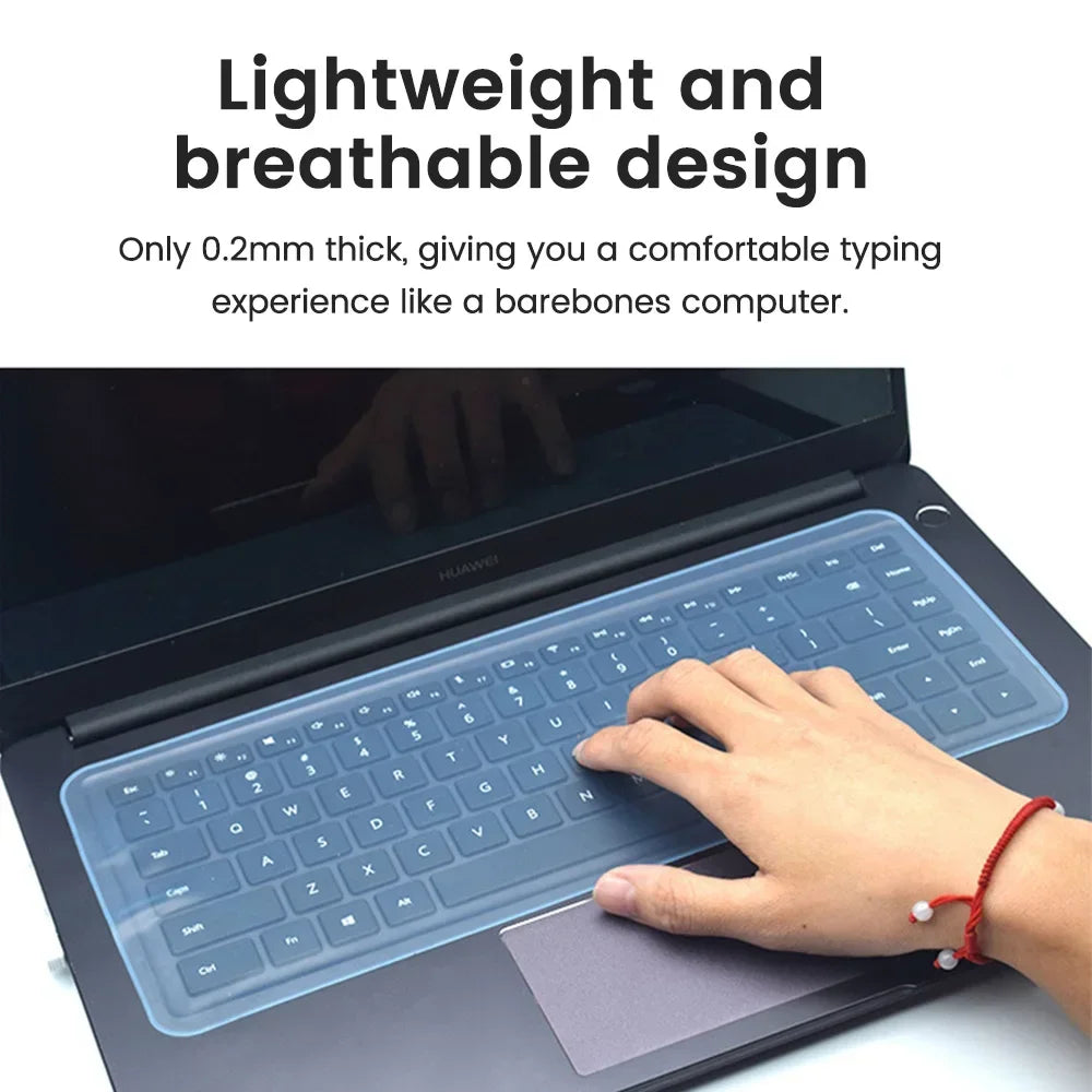Universal Laptop Keyboard Cover Protector 12-17 inch Waterproof Dustproof Silicone Notebook Computer Keyboard Protective Film