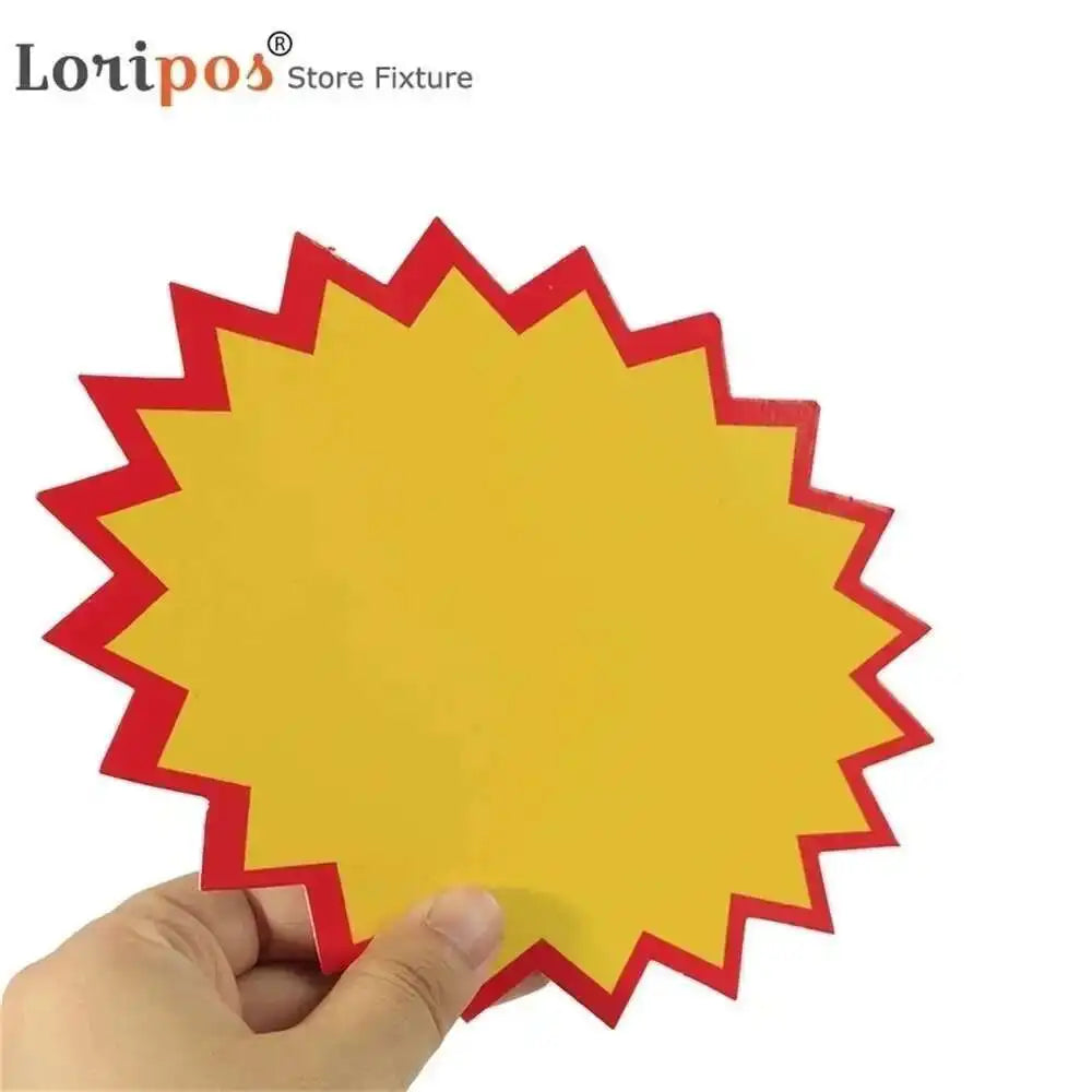 Burst Sign With Mid Flap Shelf Data Channel Pvc Star Pricecard Split Bursts Price Tag Card Pop Advertising Promotion Ticket