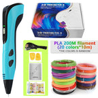 3d Pen for kids Creatived Toy DIY 3D Printing Pen Type-C Rechargeable 3D Pens Set with 200M PLA Filament for Children Gift