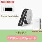 Niimbot N1/B18 Thermal Transfer Label Printer Label Maker with Black Ribbon Paper Tag Sticker for Home Office Jewelry Garden