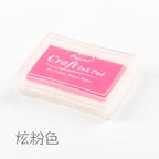 1pc 15 Colors Big Ink Pad Stamp Planner Scrapbooking Silicone Stamps Inkpad Diy Diary Greeting Card Making Supplies Inpad