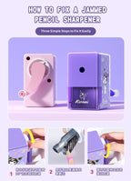 Sanrio Pencil Sharpener Fast Sharpening Easy to Use for Kids Students School Office Stationery Cute Anime Merch Kawaii Gift