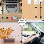50Pcs Cable Clip Self-Adhesive Cable Organizer Wire Protector Holder For Mouse Headset Wire Storage Desktop Tidy Management Clip