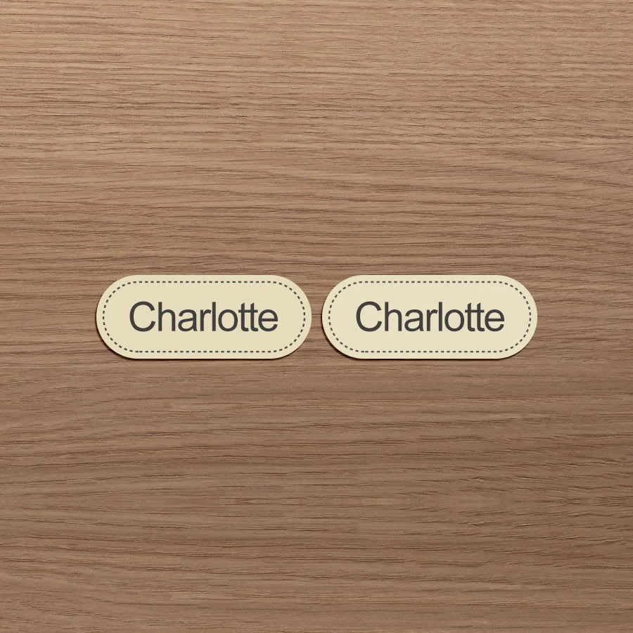 Personalized Sewing Labels for Clothes,School Uniforms,Custom Name Iron-on Fabric Tags,Cotton Material,Machine Washable