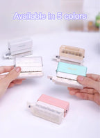 KW-TRIO Mini Portable Multi-Color Punch Hole Binder Punch 6-Hole Punch Multi-Functional Study Organizer Hole Punch