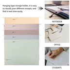 5Pcs Hanging File Folder Set Heavy Duty Metal Reinforced Receipts Organizer Portable Office School Home Bills Holder Document