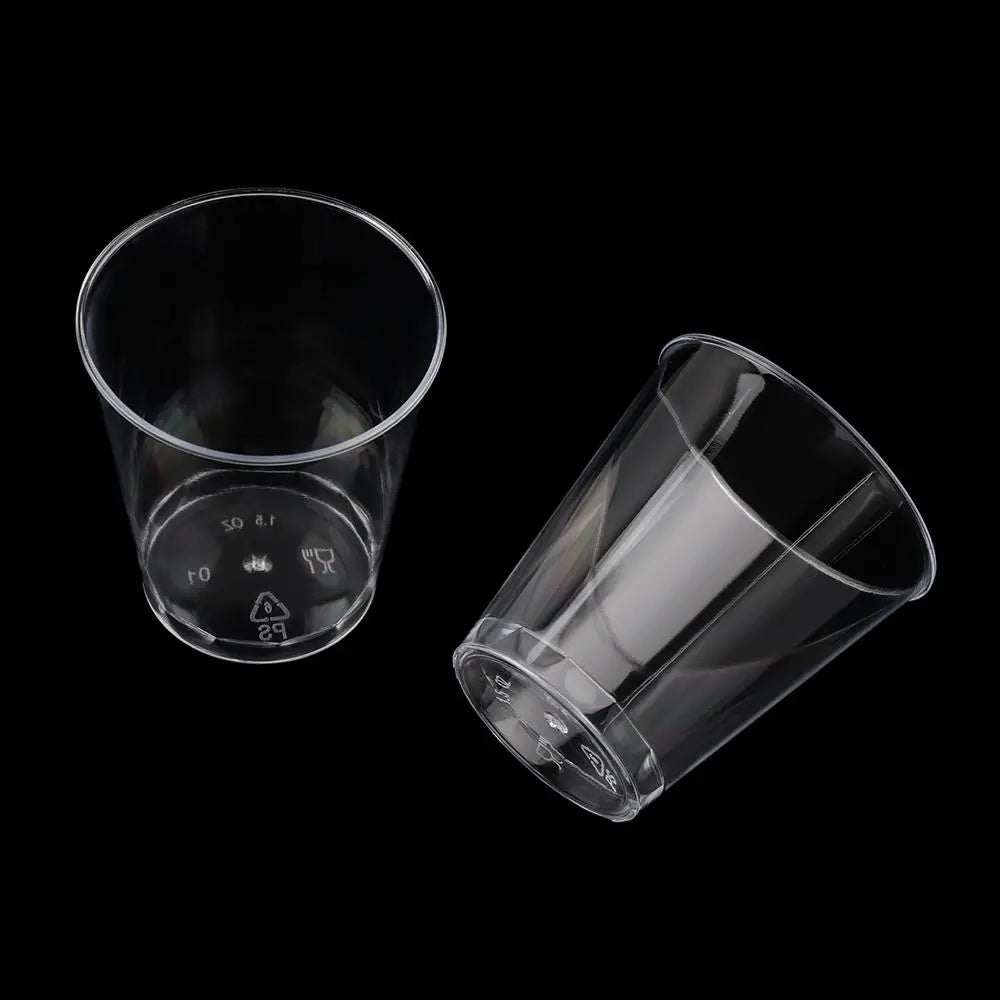 Reusable Transprent Plastic Disposable Dessert Cups Round Pudding Boxes Cupcake Muffin Cup Mould Kitchen Drinks Tools 50/90ml