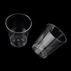 Reusable Transprent Plastic Disposable Dessert Cups Round Pudding Boxes Cupcake Muffin Cup Mould Kitchen Drinks Tools 50/90ml