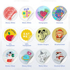 10 Sheets Printable Vinyl Sticker Paper Self-adhesive A4 Copy Paper DIY Holographic Transparent White Labels for Inkjet Printer