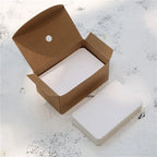 100/page Kraft Paper Cards Blank Business Card Message "Thank You" Cards Wedding Party Label Bookmark Learning Card &Invitations