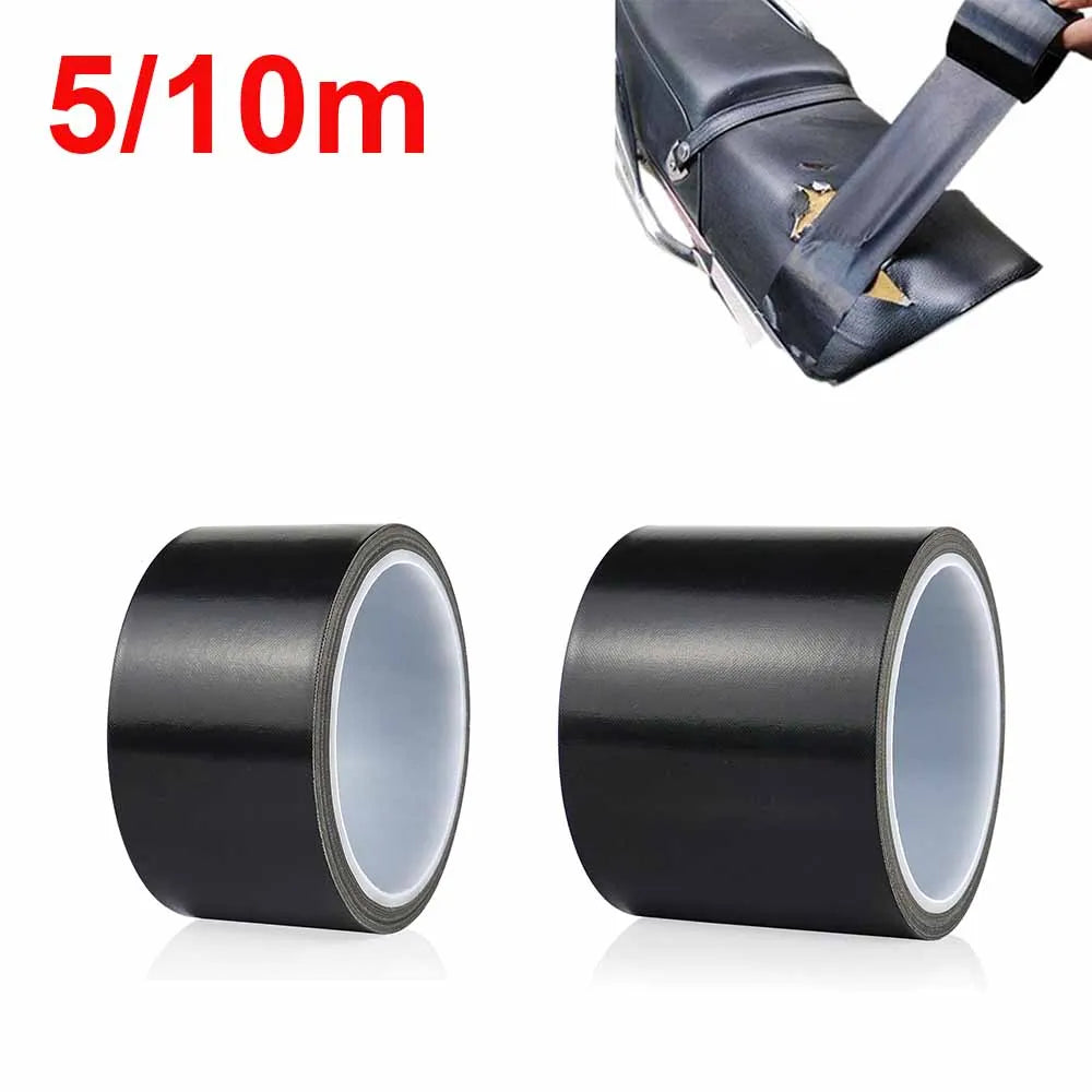 5m/10m Heavy Duty Waterproof Black Duct Tape Strong Adhesive Gaffer Tape for Repairs Sealing Indoor Outdoor Use Hand Tearable