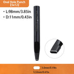 WUTA Basic Series 1pc Leather Belt Hole Puncher Oblong Hollow Punch Oval Flat Punches DIY Craft Tools for Strap Watch Band Bags