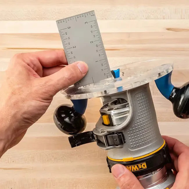 Pocket Square Ruler | 4-Sided Scale Stainless Steel Marking Tool | Sliding Precision Gauge for Woodworking