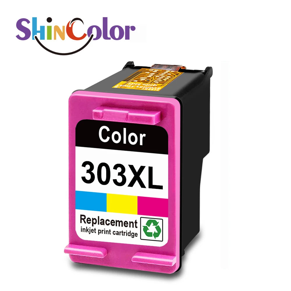 ShinColor for HP303 Xl 303xl Premium Color Inkjet Ink Cartridge For HP303 For HP ENVY Photo 6220 6230 6232 Printer