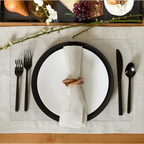 12 Pcs Hemstitched Place Mat Cotton Napkins White Table Mat Beautiful Natural Linen Dinner Mat Fabric Napkin Place Mat