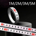 1/2/3/5M Stainless Steel Miter Track Tape Measure Self Adhesive Metric Scale Ruler Rust-Proof Durable and Wear-Resistan Ruler