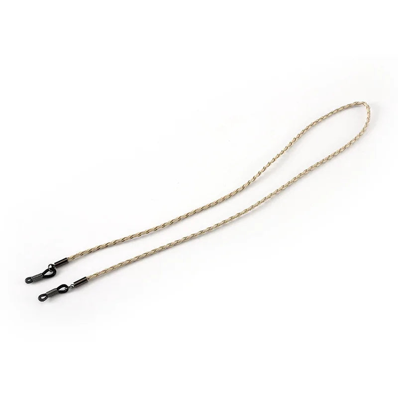 Multi Color Braided Leather Eyeglass Strap Anti Lost Sunglasses Lanyard Non Slip Eyewear Chain Neck Cord Holder For Men Women