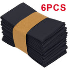 Plain Colour Napkins Durable Polyester Thicken Placemat Reusable for Kitchen Dining  Wedding Decoration