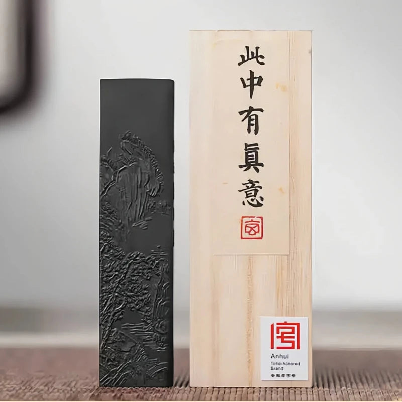 Chibese Calligraphy Sumi Ink Stick for Writing Painting Ink Stone Calligraphy Brush Rectangle Chinese Style Ink Blocks Drawing