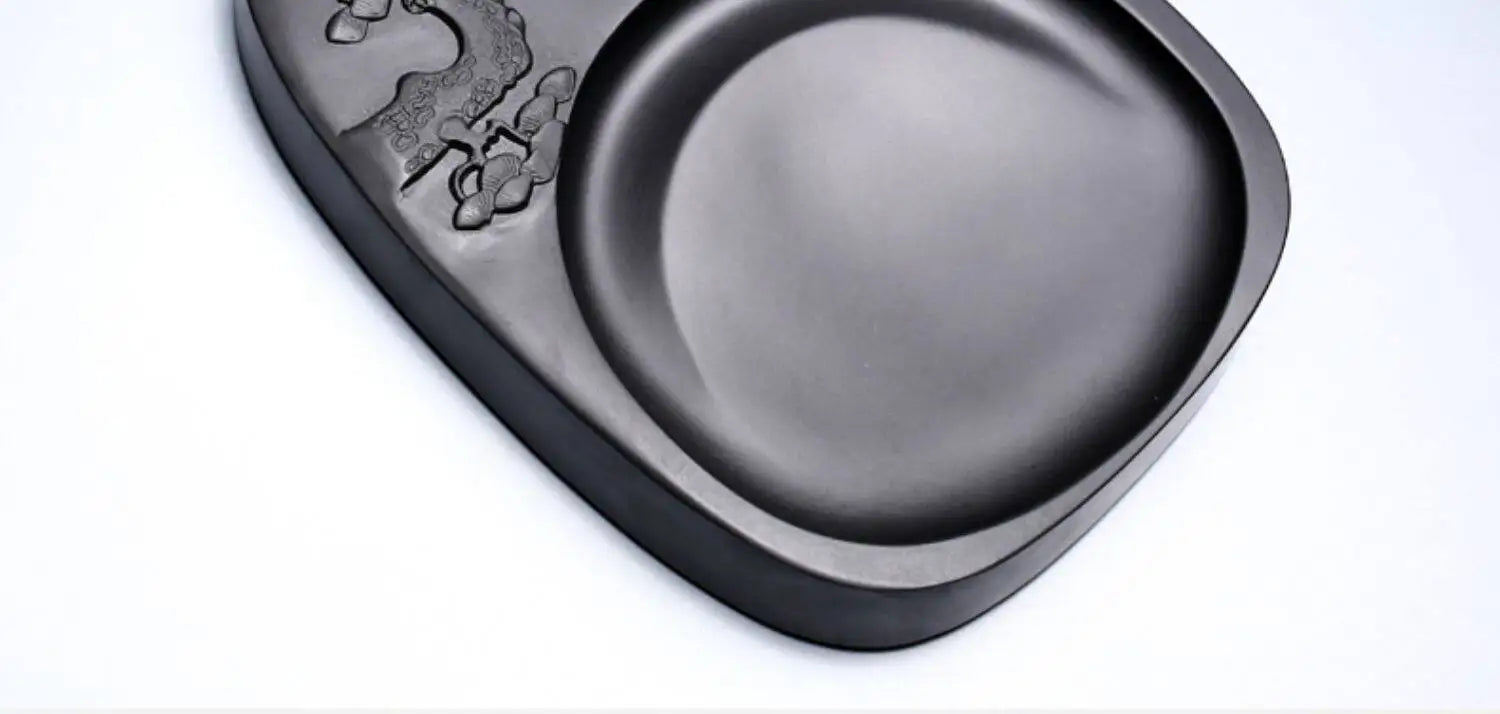 Exquisite Traditional Portable Lightweight Calligraphy Inkstones Huizhou Ink Slabs Perfect for Brush Writing Students Inkstone