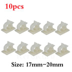 10pcs Adhesive Cable Organizer Clips Table Cable Management Adjustable Cord Holder For Car PC TV Charging Wire Bobbin Winder
