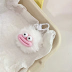 Cute Sausage Mouth Hair Ball Keychains Funny Plush Doll Pendant Key Ring Charms Backpack Car Decor Bag Pendant Accessories Gifts