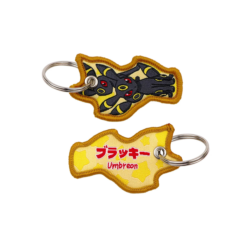 Kawaii Japanese Elf Anime Embroidery Key Fobs Key Tag Motorcycles Cars Backpack Chaveiro Keychain Fashion Keyring Friends Gifts