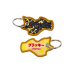 Kawaii Japanese Elf Anime Embroidery Key Fobs Key Tag Motorcycles Cars Backpack Chaveiro Keychain Fashion Keyring Friends Gifts