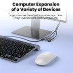 Multifunctional 3 in 1 USB Type C Hub Extensions OTG Adapter Fast Data Transfer Adapter For PC Laptop Macbook HUB Splitter Cable