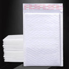 50Pcs Bubble Envelopes White Foam Shipping Bags Poly Bubble Mailers Pad Self Seal Packing Bags for Magazine 15cm 18cm 23cm 25cm