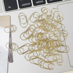 50/100Pcs 20mm Mini Metal Paper Clip Gold Heart Shape Clip Bookmark Binder Invoice PaperClips Office Supplies Student stationery