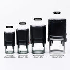 Custom Self-Inking Stamp 25/30/40/50mm Round Logo Design P Personalized Press-type Inking Stamp for Wedding Invitation Envelope
