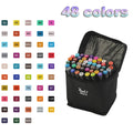 12-168 Colors Markers Set Double Headed Marker Pen Student Animation for Bookmark Manga Drawing Painting School Art Supplies