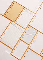 High Quality Ring Binder Notebook A5 Personal A6 A7 A8 Size Insert Refills Loose Leaf Spiral Diary Planner Inner Core 100g Paper