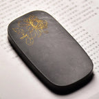 Natural Raw Stone Ink Stone Traditional Painting Calligraphy Writing Grinding Inkslab Chinese Style Vintage Desktop Ornaments