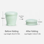 Collapsible Silicone Water Cup – Portable, Leak-Proof & BPA-Free for Travel, Hiking, Camping, Gym, Office