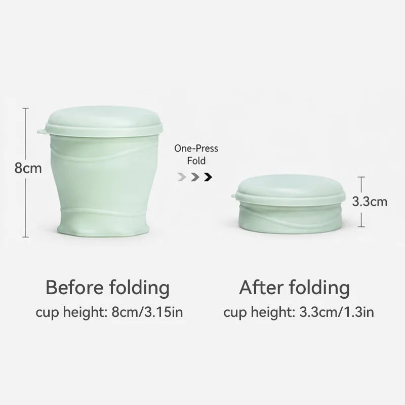 Collapsible Silicone Water Cup – Portable, Leak-Proof & BPA-Free for Travel, Hiking, Camping, Gym, Office