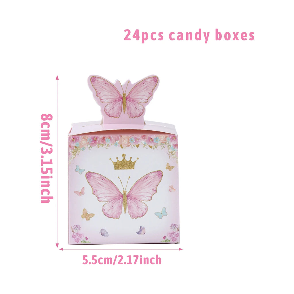 Butterfly Birthday Party Decoration  Butterfly Party Disposable Tableware Paper Cup Plate Birthday  Party