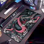 Black and White Dragon Large Mouse Mat Gaming Mousepad Big Rubber Base Mouse Pad Purple Deskpad Eyboard Mats Mousepads 400x900
