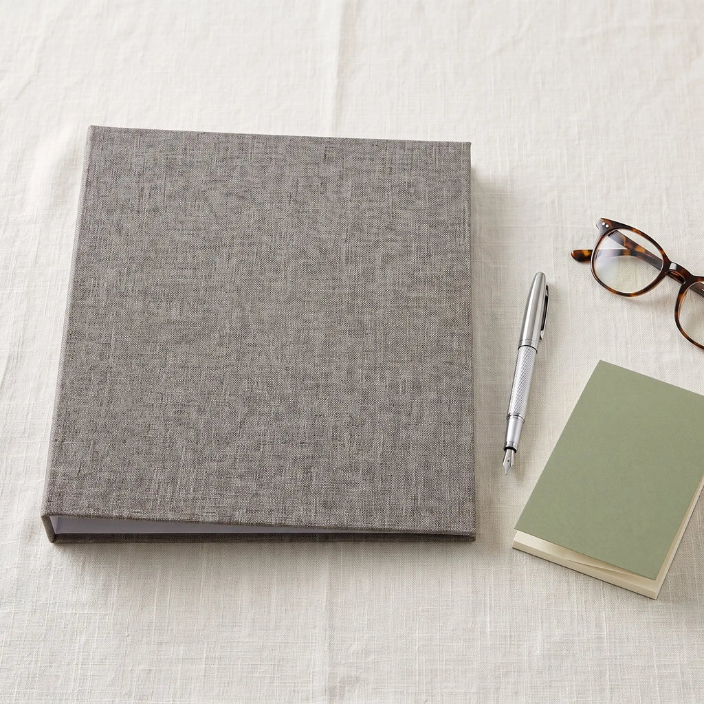Loose-Leaf Notebook Cover Fabric Binder Refillable 3-Ring Binder Suitable for Paper Documents Music Scores Notebook