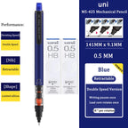 UNI KURUTOGA Mechanical Pencil M5-452 Creative Writing Continuous Sketch 0.5mm Lead Automatic Rotating Mechanical Pencil