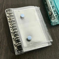 The New High-value Transparent A7 Three-fold Hand Ledger Loose-leaf Detachable Student Portable Note-taking Diary Hand Ledger
