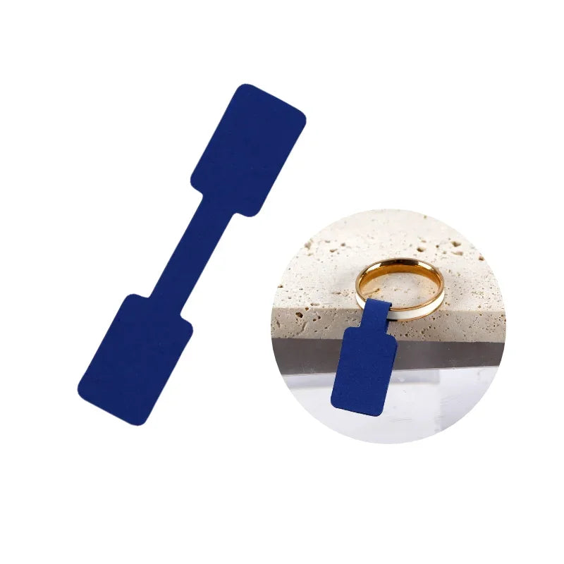 100/200pc Square Price Tag for Jewelry Stand 8 Color Display Card Earring Necklace Bracelet Blank Self Adhesive Label Packaging