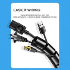 1/2M Flexible Spiral Cable Organizer Clips Storage Pipe Cord Protector Management Cable Winder Desk Tidy Cable Accessories Tools